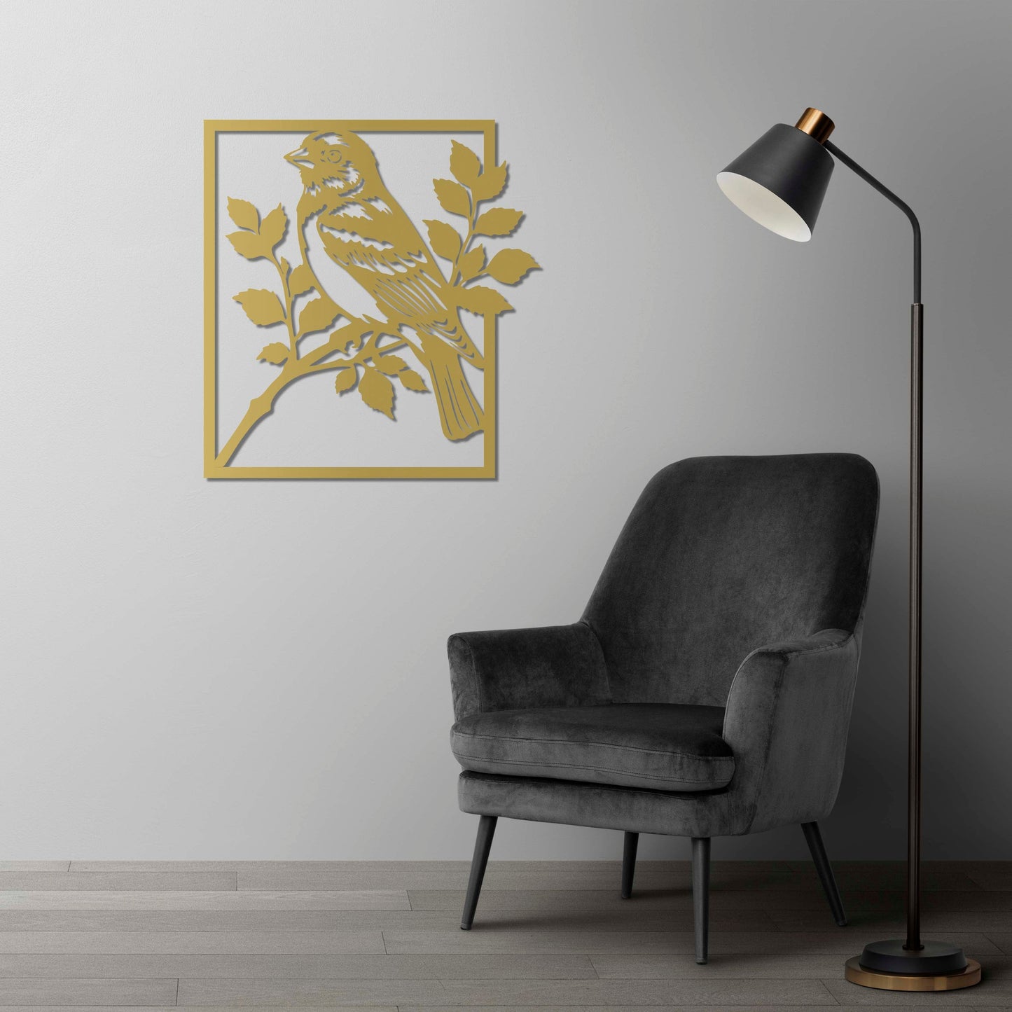 Nature’s Song Bird Metal Wall Art