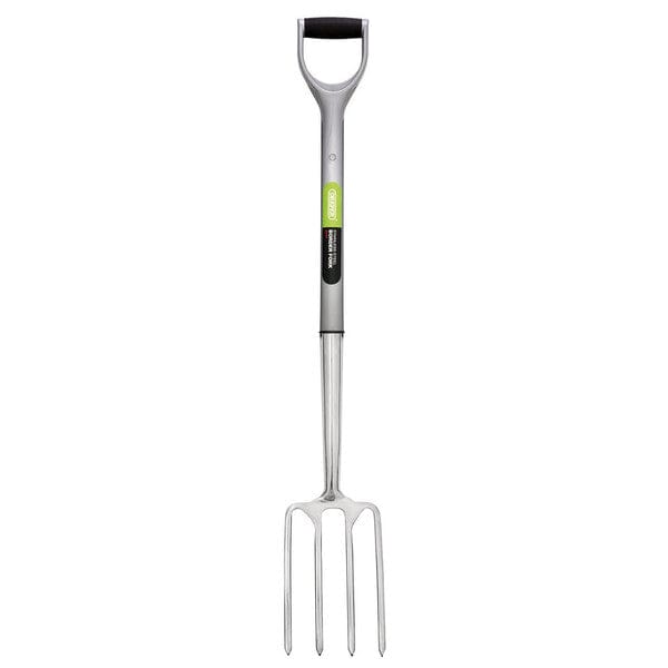 Draper Stainless Steel Garden Fork with Soft Grip - All Sizes