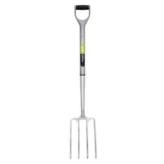 Draper Stainless Steel Garden Fork with Soft Grip - All Sizes