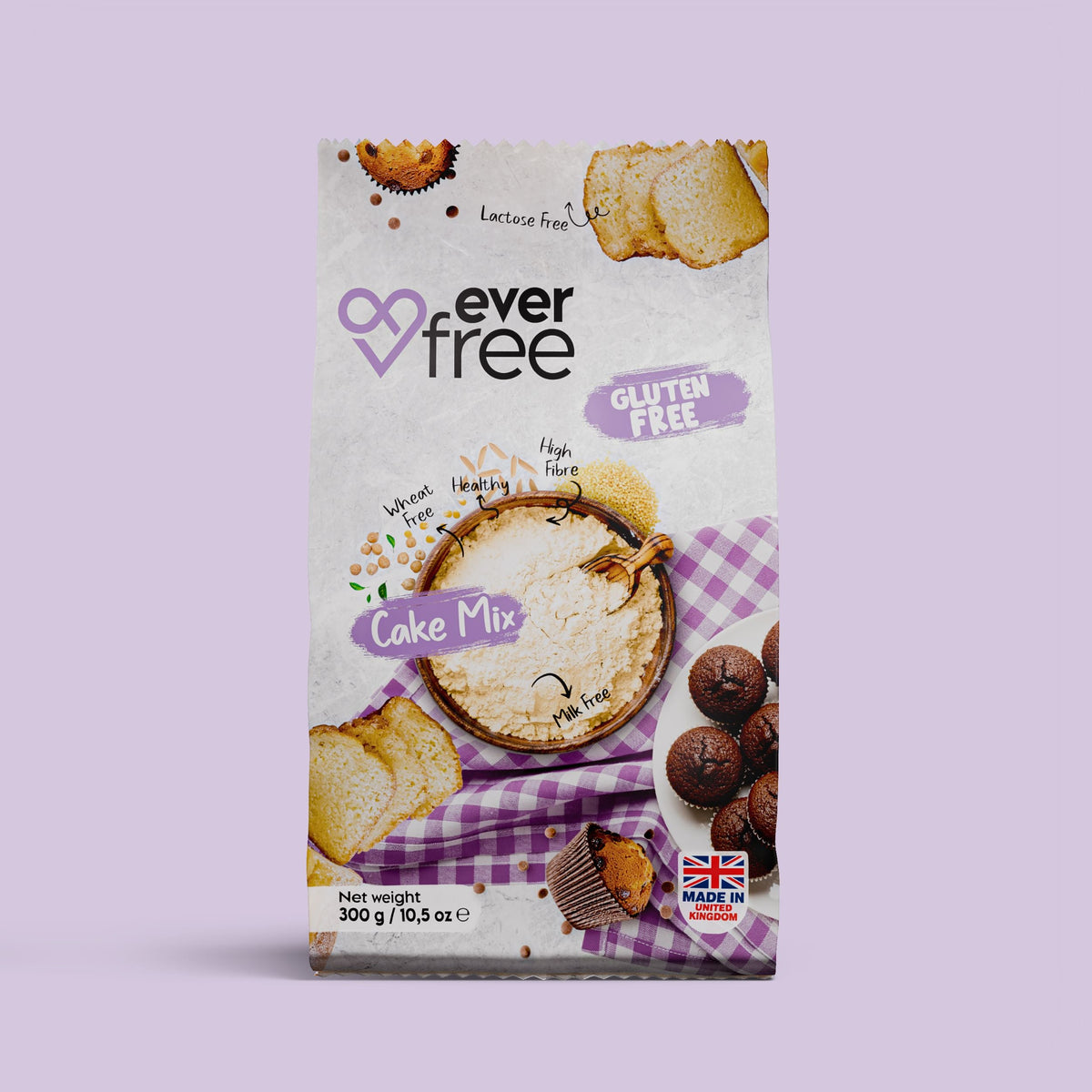 EverFree Gluten-Free Cake Mix 300g - Pack of 3