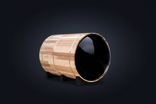 Fonteyn Barrel Sauna Red Cedar Panorama 1800–2400