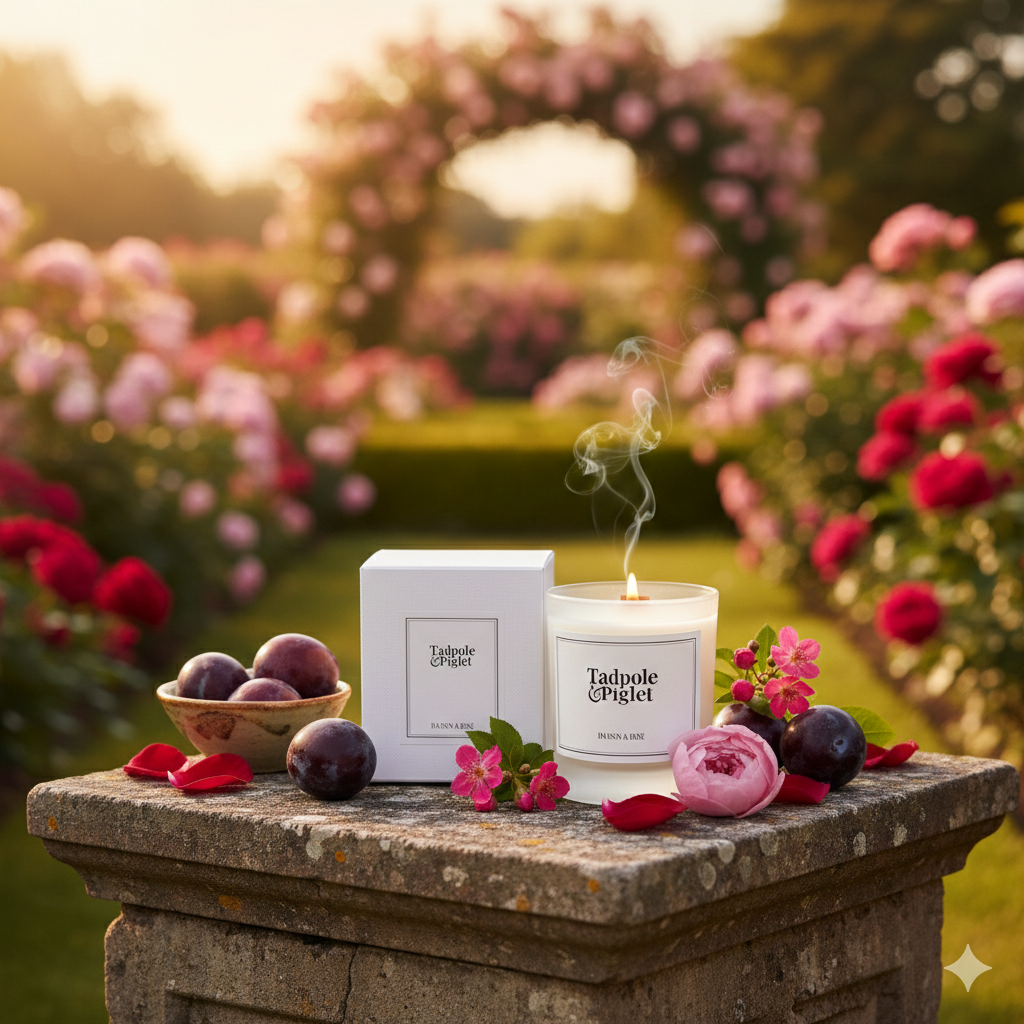Damson & Rose Scented Candle
