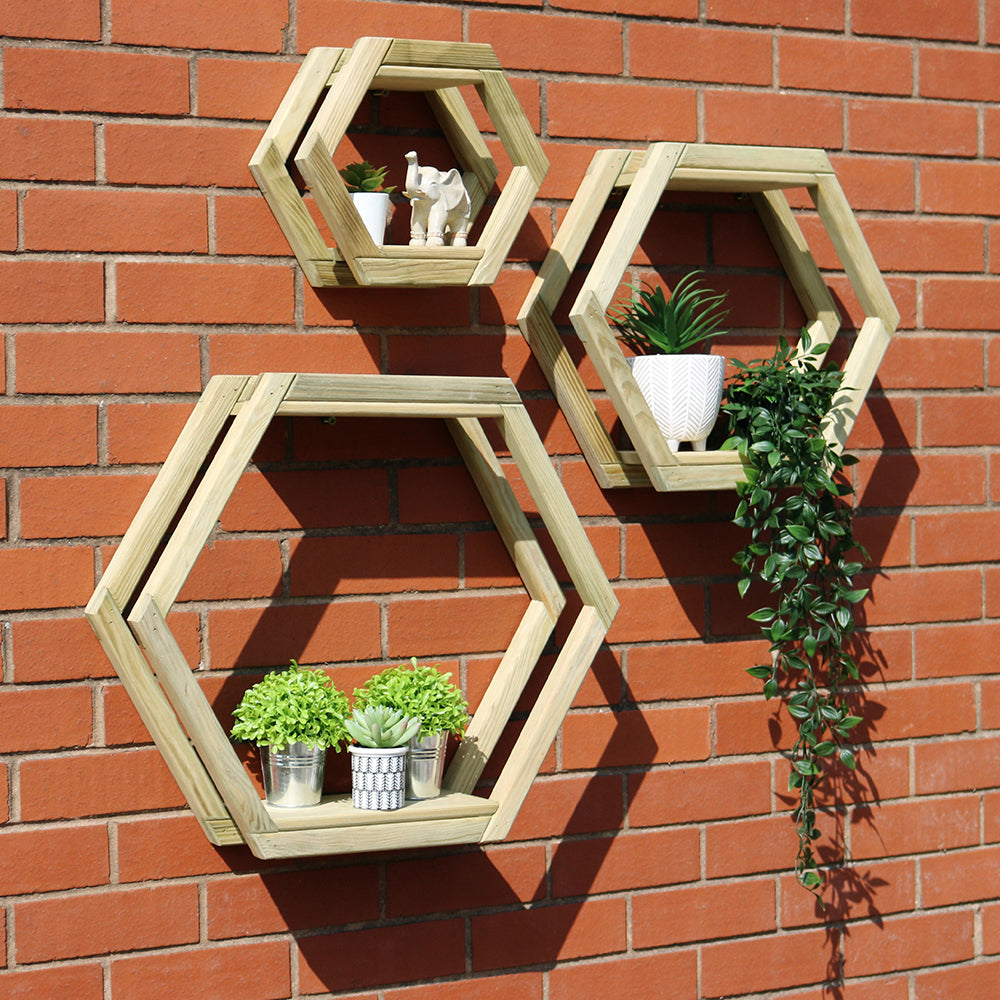 Honeycomb Shelf Set Of 3