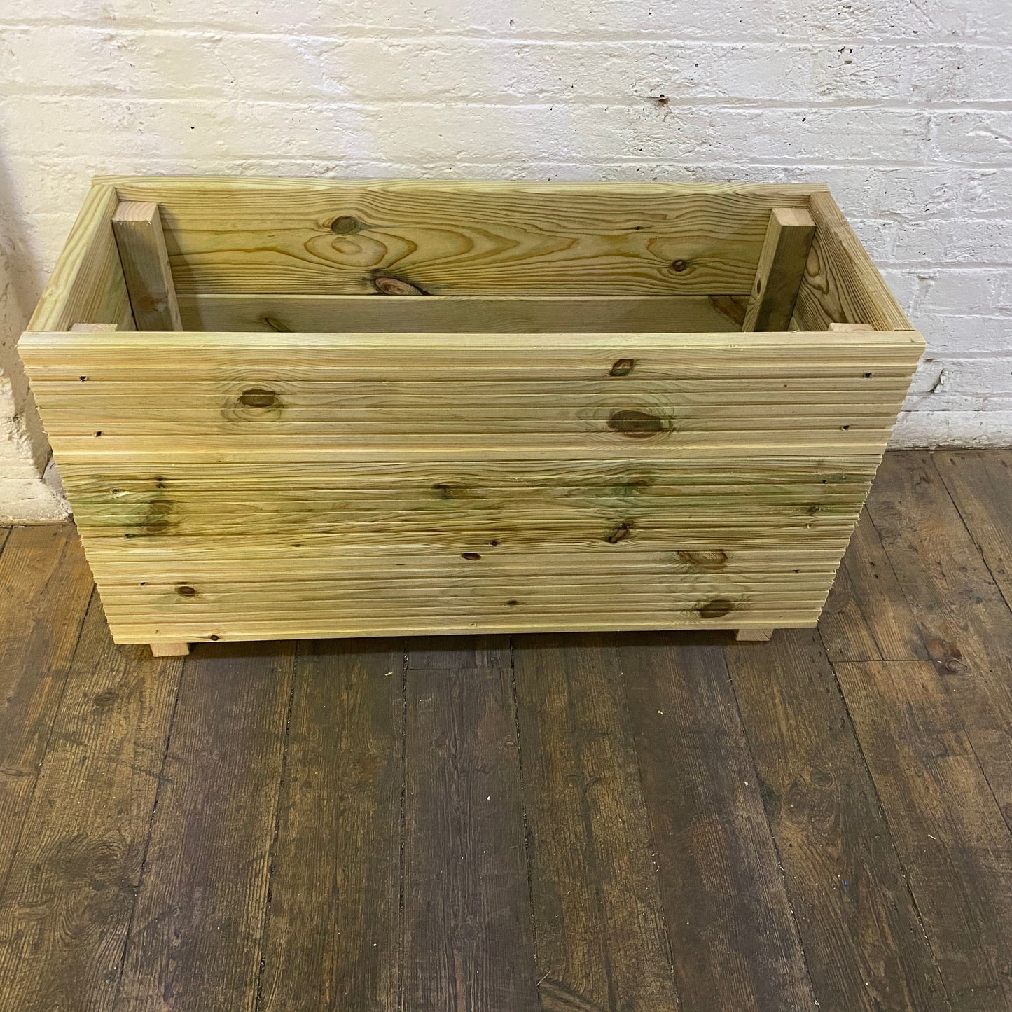 1 meter Wooden Decking Planter – Triple-Board 100 × 35 × 48 cm