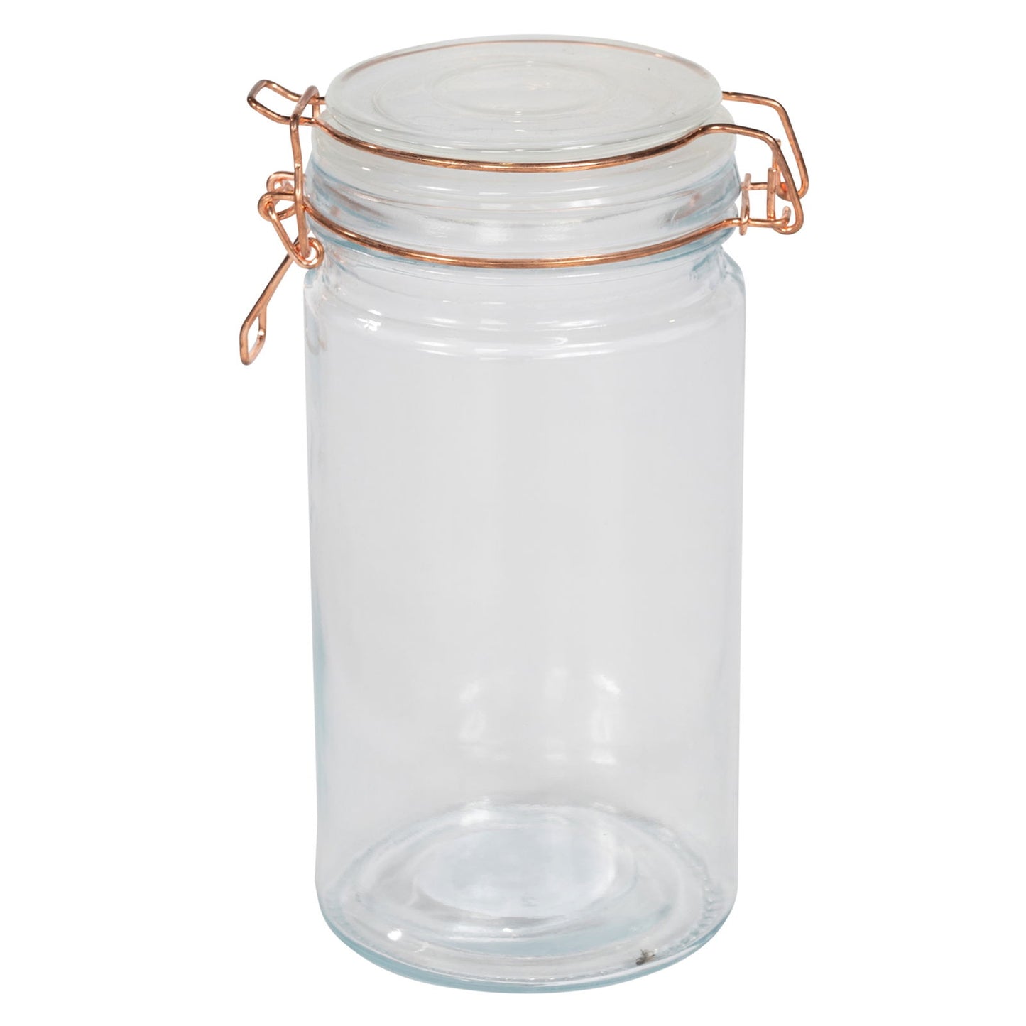 Kitchen Storage Jar With Copper Clip 20cm