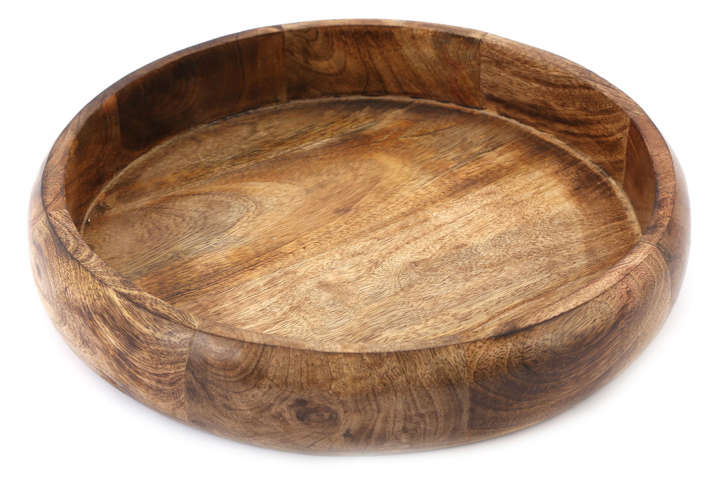 Shallow Wooden Bowl 34cm