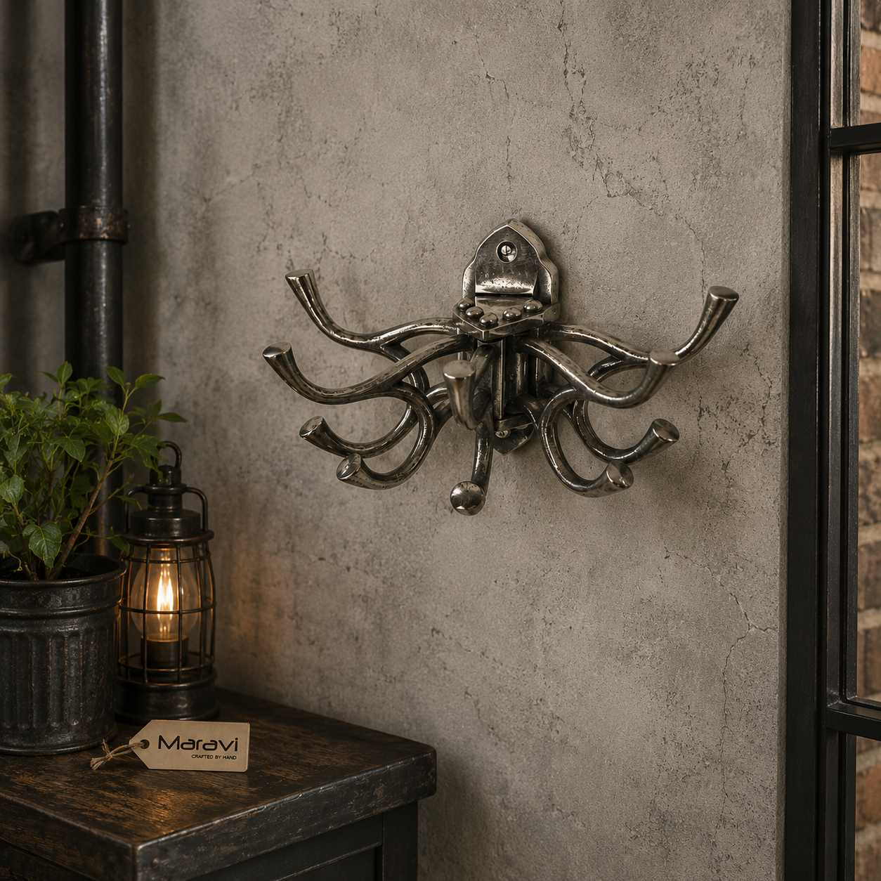 Kesda 5 Way Captains Swivel Hooks Vintage Finish
