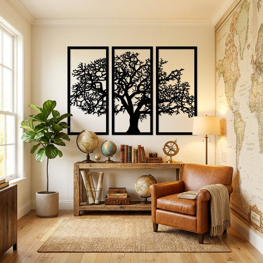 Roots to Sky Tree Metal Wall Art