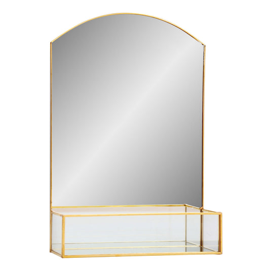 Gold Metal Table Mirror