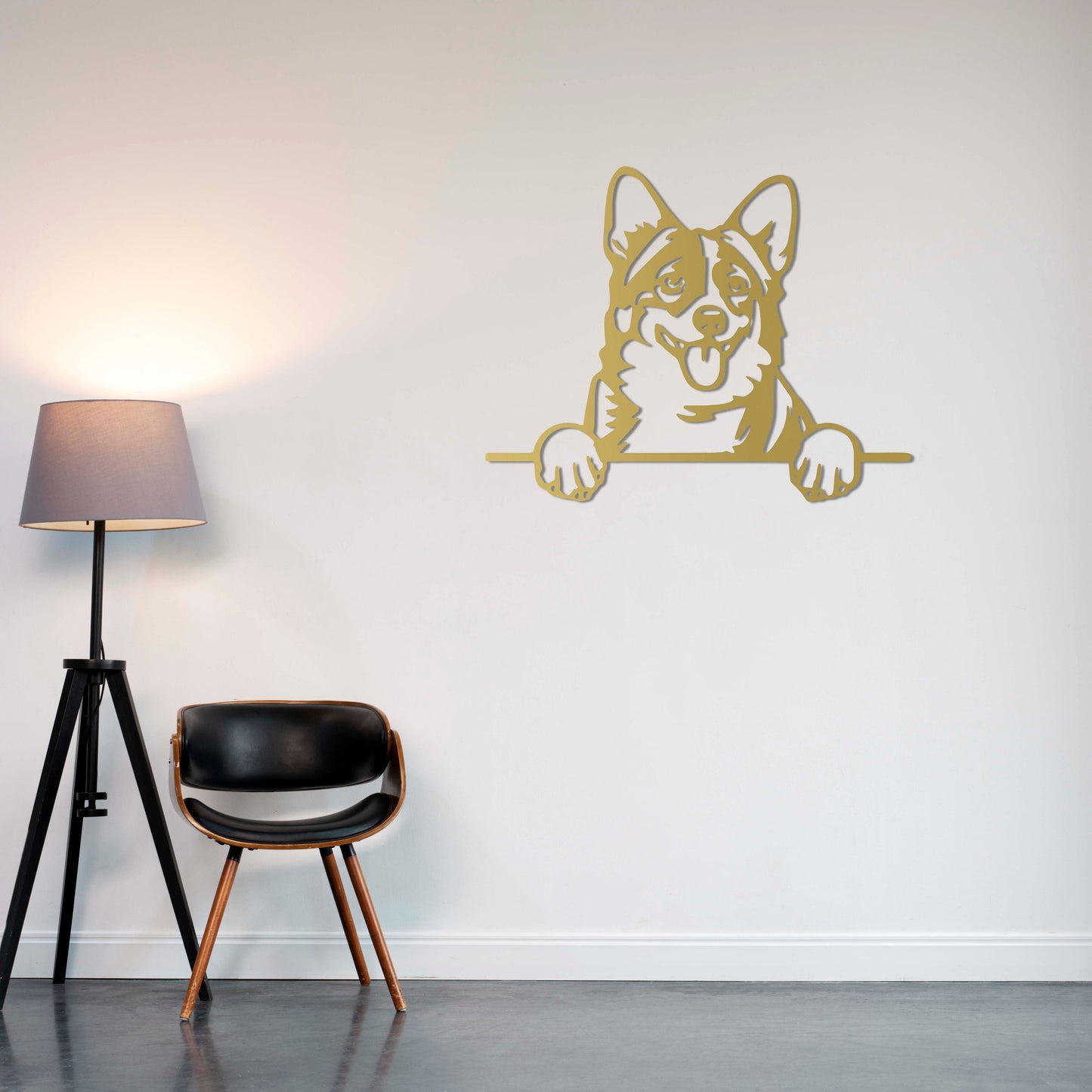 Happy Dog Metal Wall Art – Joyful Pet Lover Decor