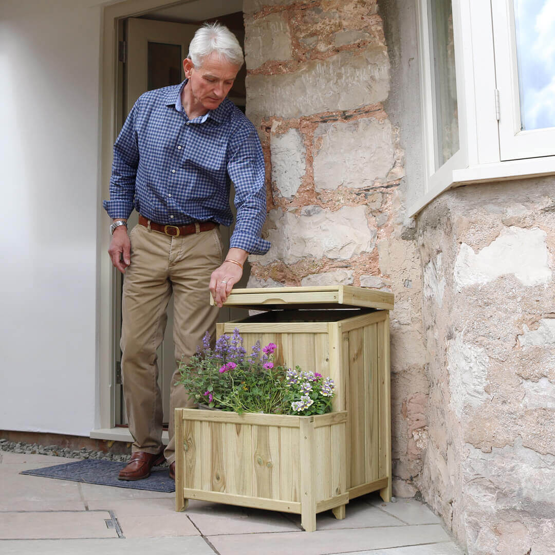 Parcel Store With Planter