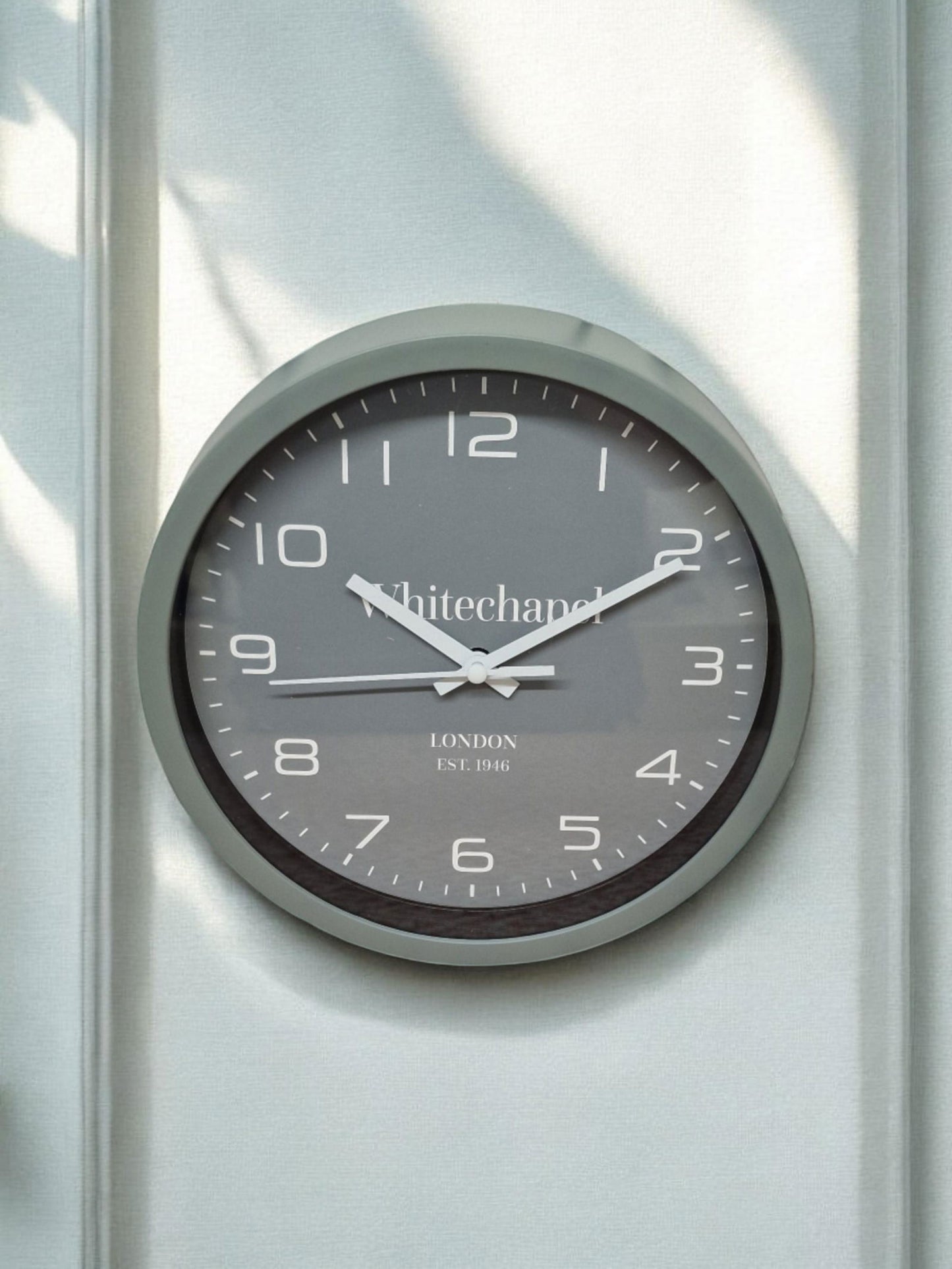 Grey Tonal Clock 20cm