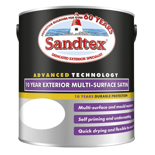 Sandtex 10 Year Exterior Multi-Surface Satin Paint
