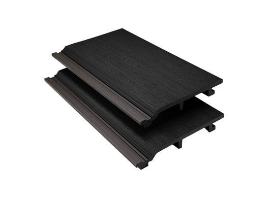 Triton Charcoal  - Composite Shiplap Cladding - Board Width: 174mm (150mm coverage) x 3.6m