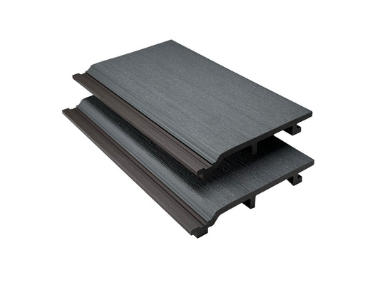 Triton Grey  - Composite Shiplap Cladding - Board Width: 174mm (150mm coverage) x 3.6m