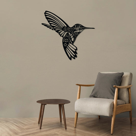 Wings of Freedom Metal Wall Art | Decorative Bird Wall Sculpture