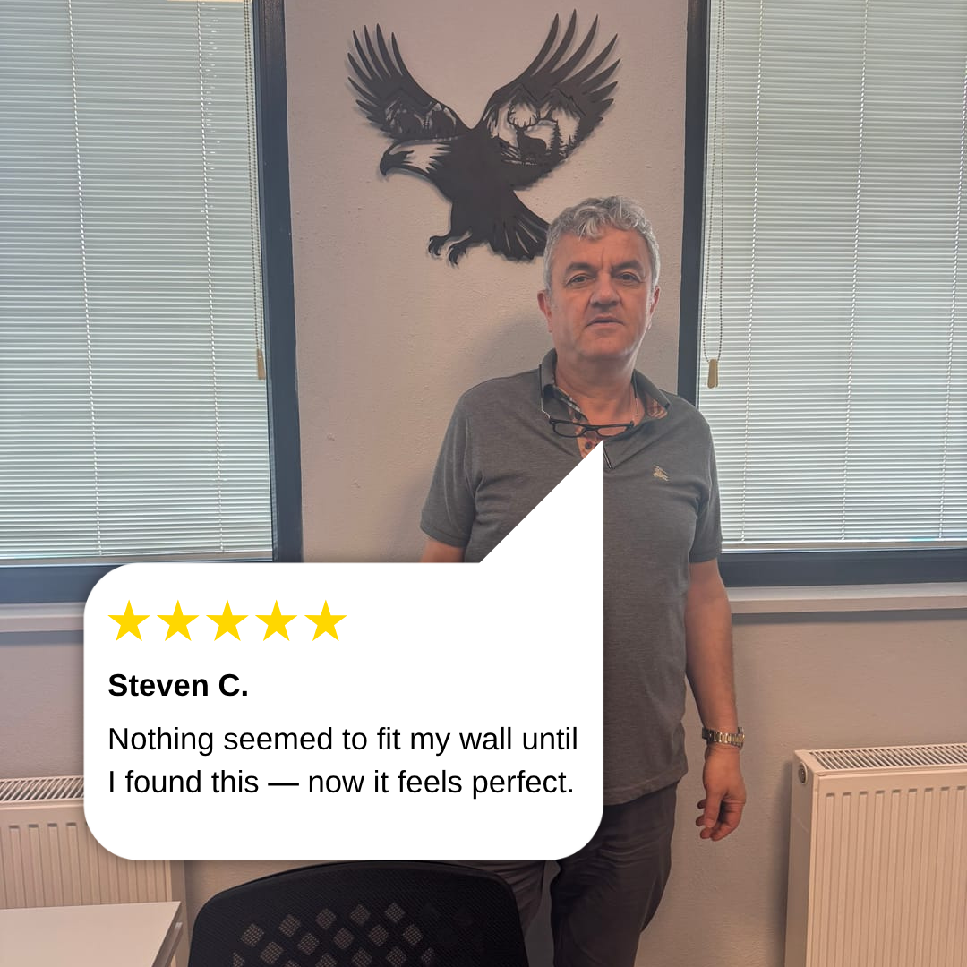 Eagle's Gaze Metal Wall Art | Majestic Bird Wall Sculpture Decor