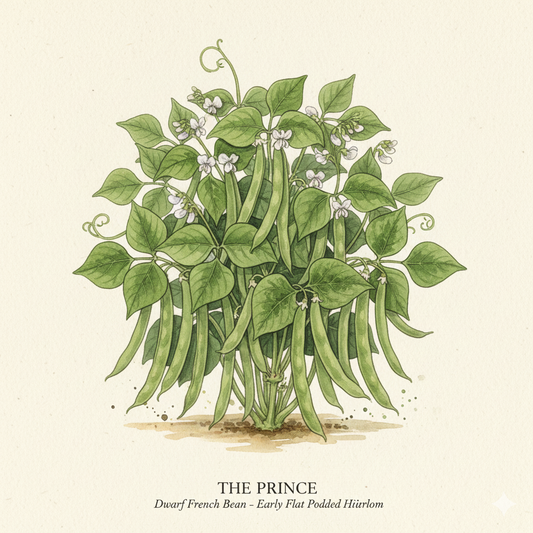 Dwarf French Bean Seeds - The Prince - Classic Heirloom & Early Producer (125 Seeds)