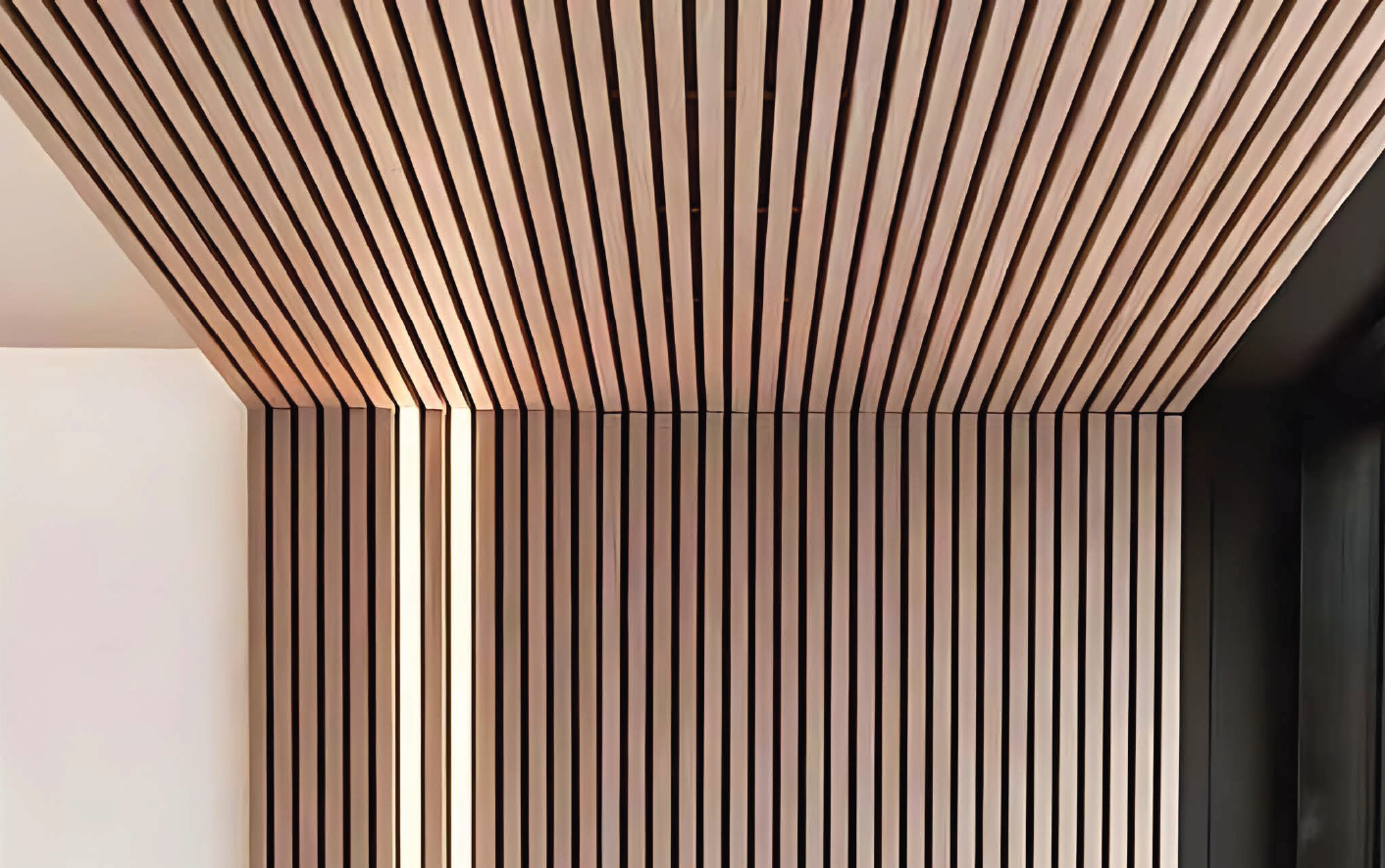Triton Golden Teak - Slatted Composite Cladding Panels - Board Width 219mm (200mm wide coverage) x 26mm