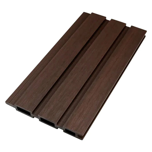 Walnut Co-Extrusion Slatted Fencing