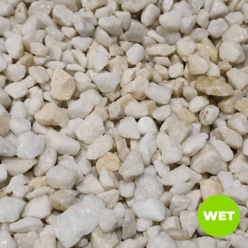 Polar White Marble Chippings Bulk bag