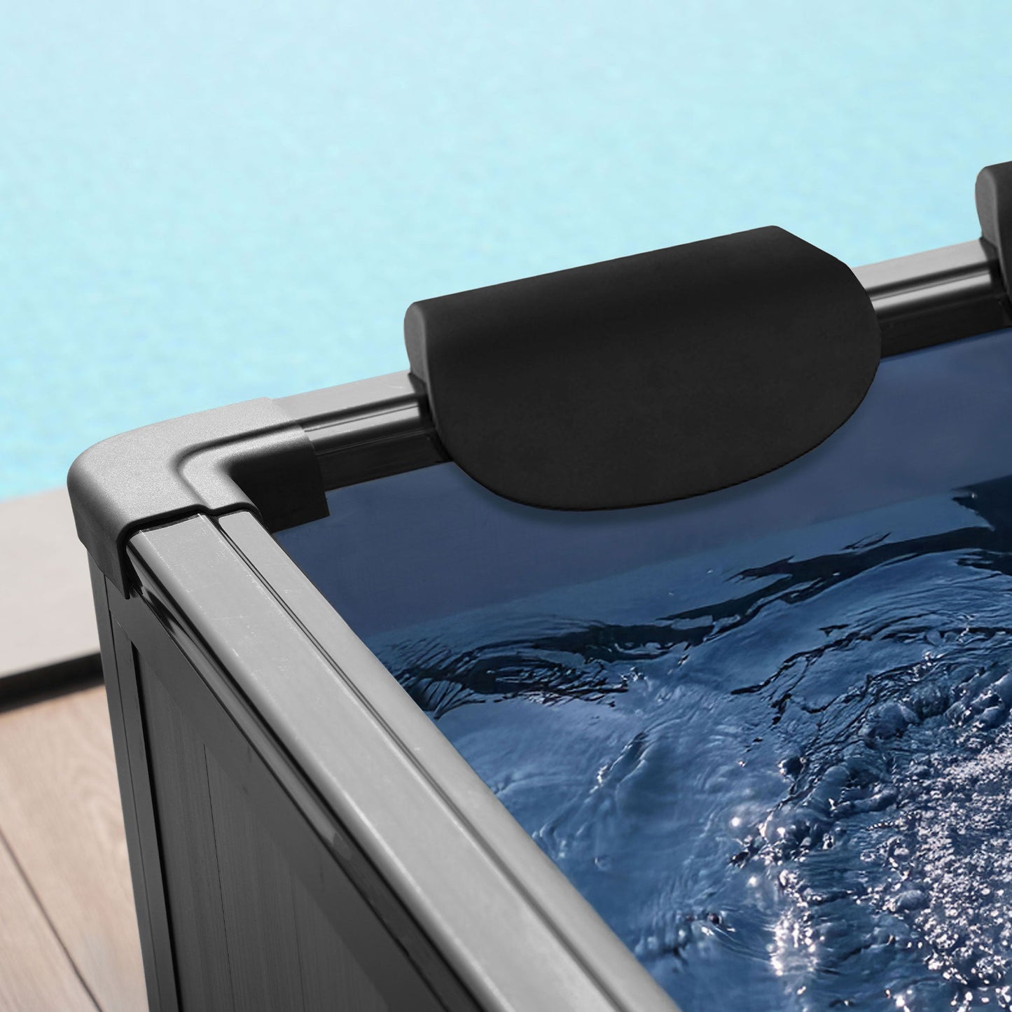 WaveSpa Adriatic 6 Person Square Aluminium Frame Hot Tub