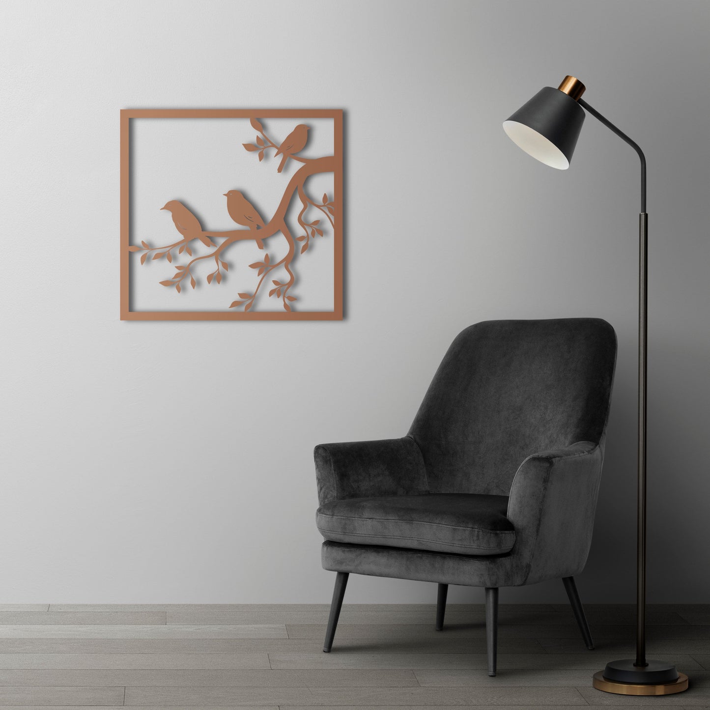 Melody of Spring Birds Metal Wall Art – Nature Inspired Decor