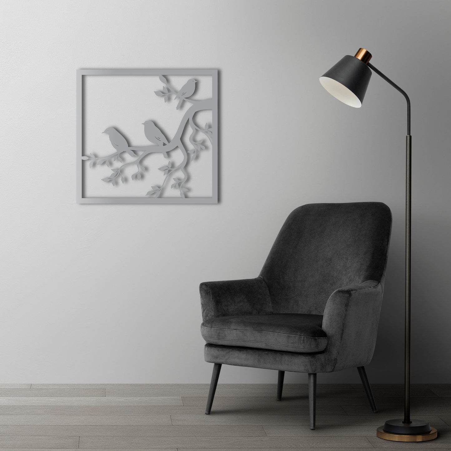 Melody of Spring Birds Metal Wall Art – Nature Inspired Decor