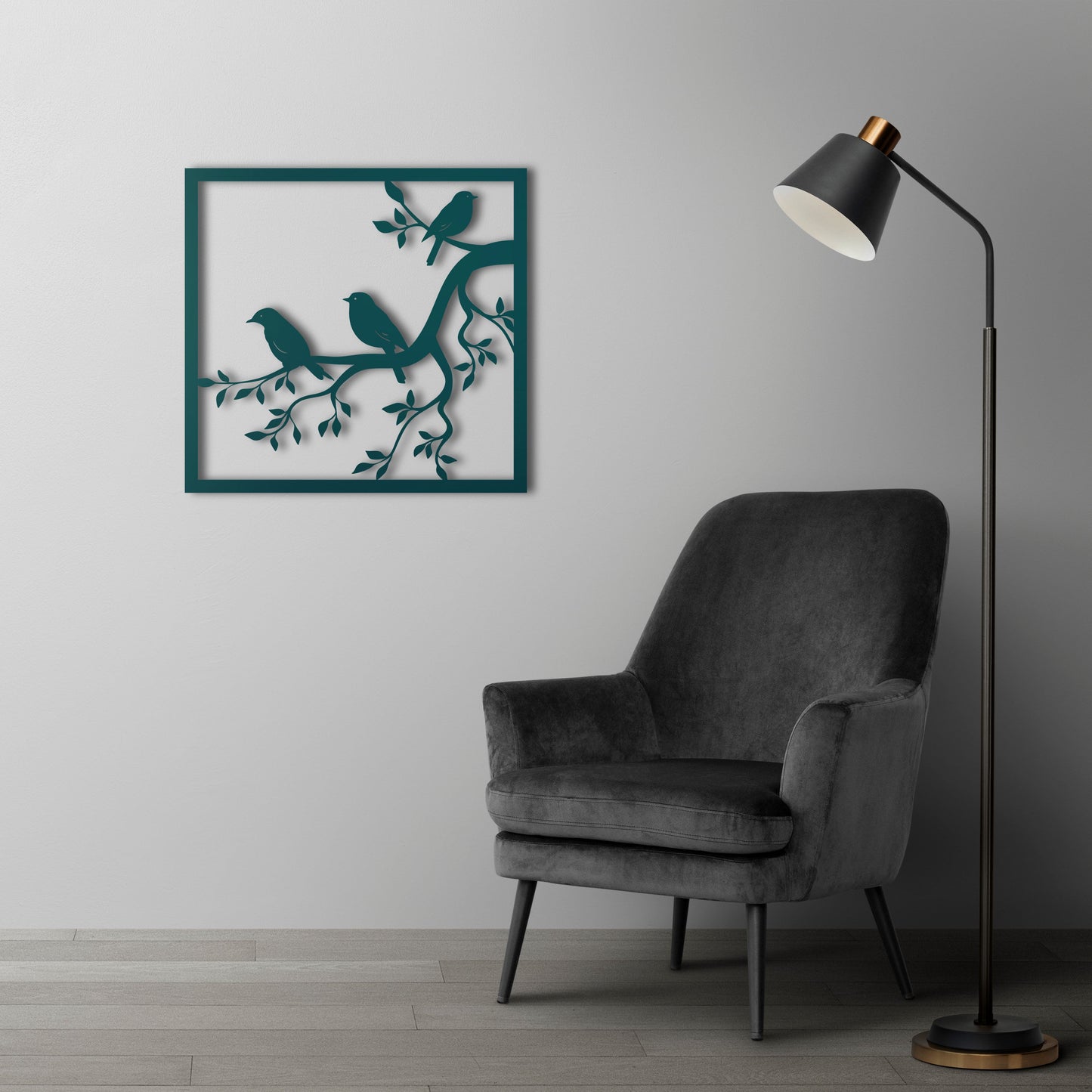 Melody of Spring Birds Metal Wall Art – Nature Inspired Decor