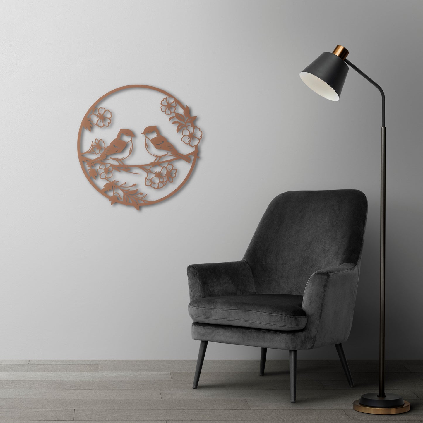 Sounds of Spring Birds Metal Wall Art