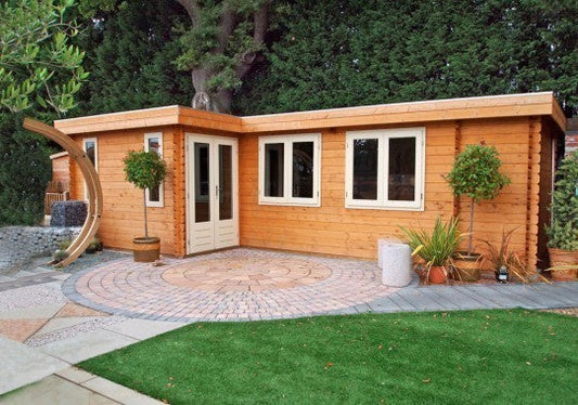 Lugarde Bordeaux 44mm Log Cabin (350x700cm)