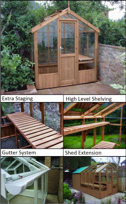 Kingfisher Wooden Greenhouse 6'8x4'3