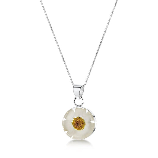 Daisy Round Pendant Necklace