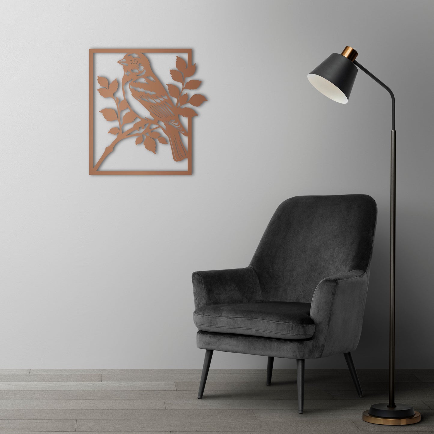 Nature’s Song Bird Metal Wall Art
