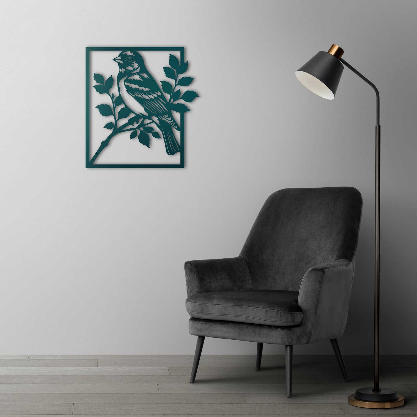 Nature’s Song Bird Metal Wall Art