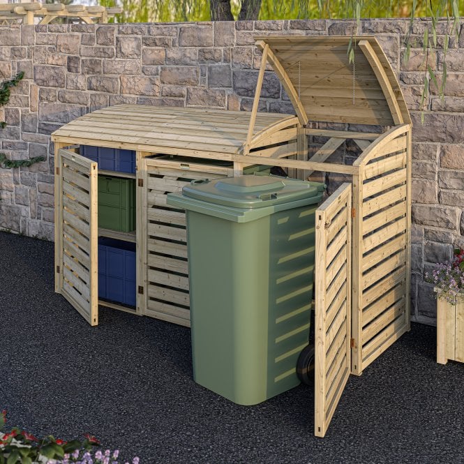Rowlinson Double Bin Store With Box Store