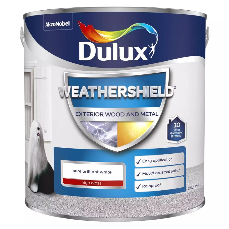 Dulux Weathershield Exterior Wood & Metal (Oil-Based) - High Gloss