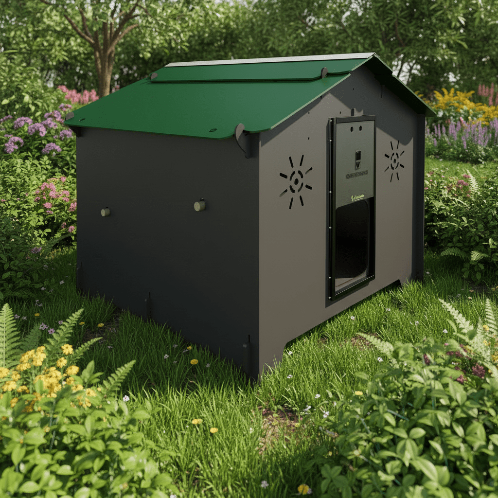 Easicoop Chalet L - HPL Chicken coop up to 7-9 medium Birds