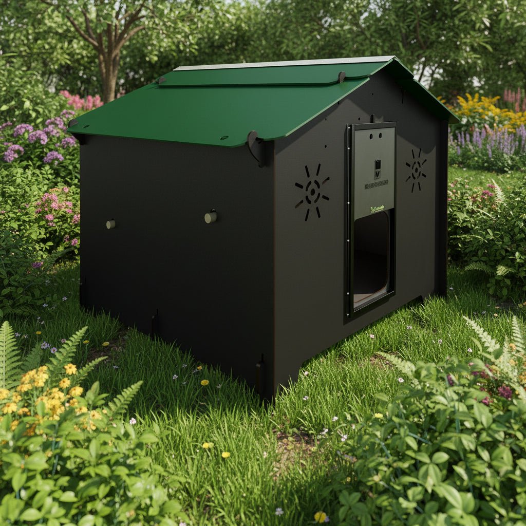 Easicoop Chalet L - HPL Chicken coop up to 7-9 medium Birds
