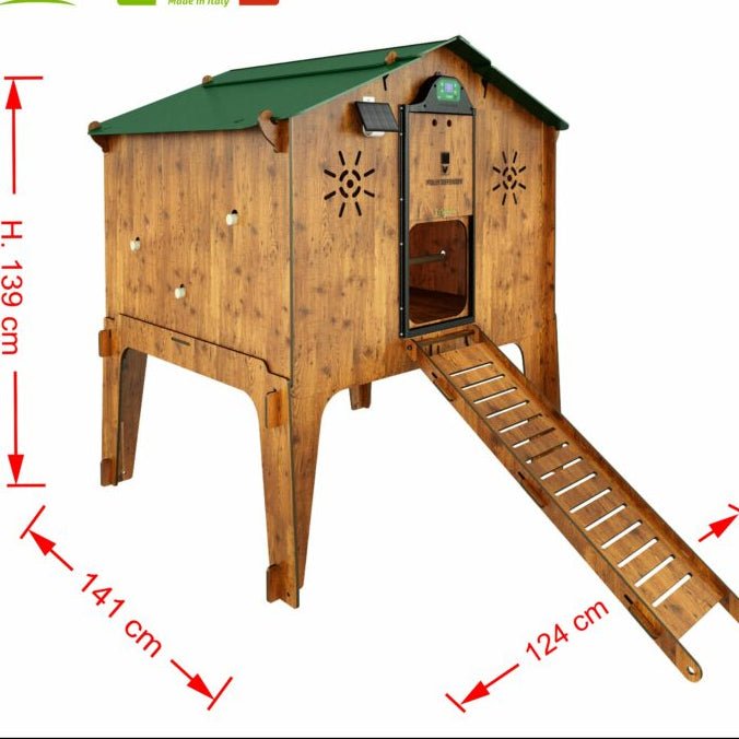 Easicoop Duplex 2XL - HPL Chicken house up to 18 large Birds