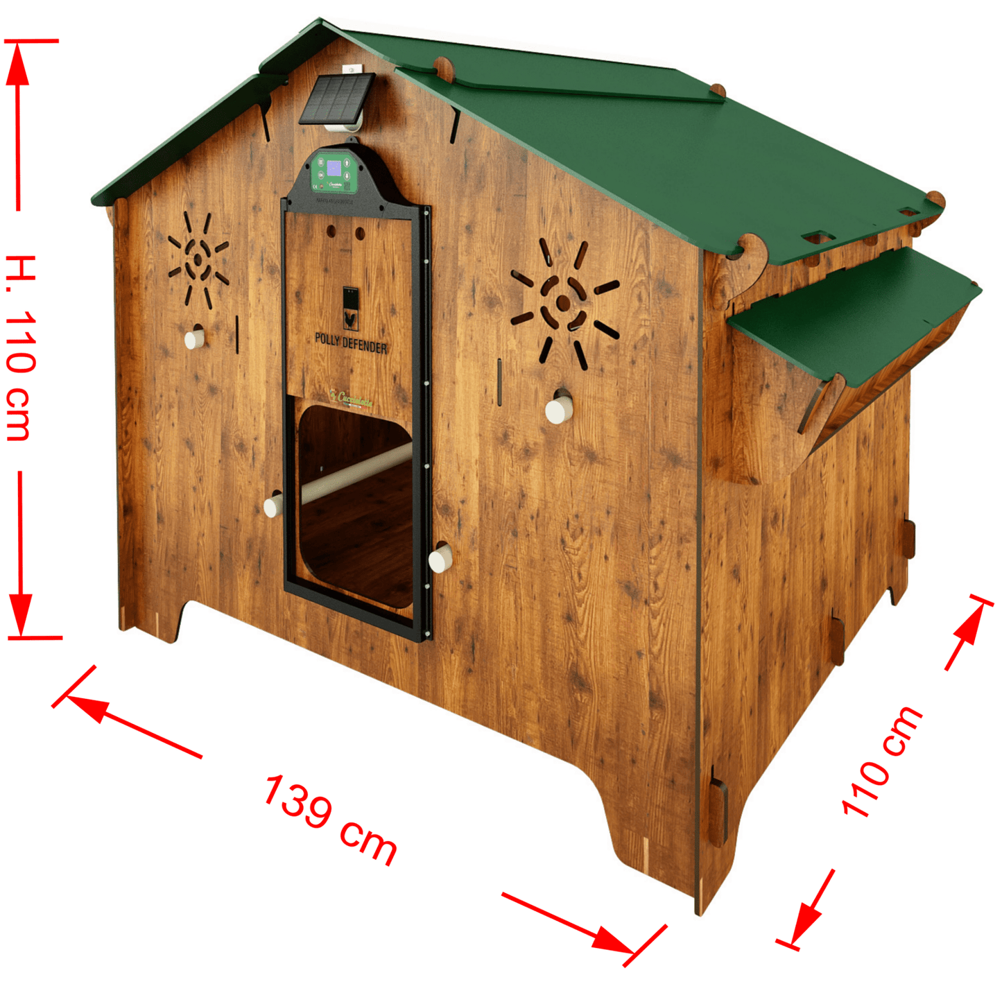 Easicoop Evolution 3XL - HPL Chicken house up to 15 large Birds