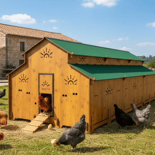 Easicoop Farm Plus 6XL modular expandable Chicken house 72 Large Birds
