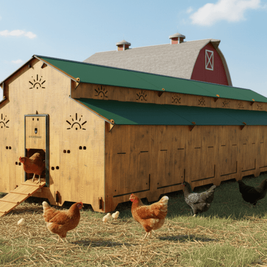 Easicoop Farm Plus 6XL modular expandable Chicken house 96 Large Birds