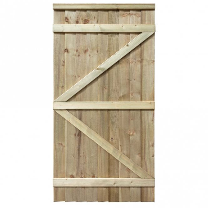 Rowlinson Featheredge Square Top Wooden Gate