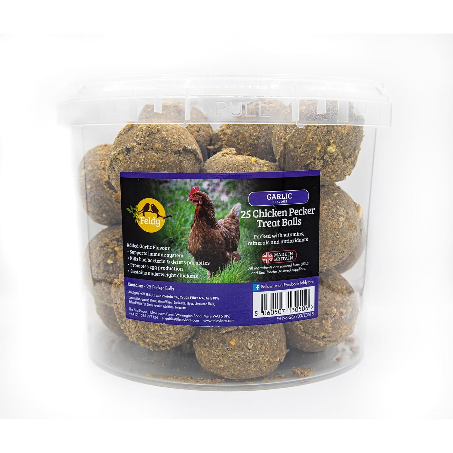 Feldy Chicken Pecking & Grazer Balls X25 - choose your flavour - BOREDOM BUSTER
