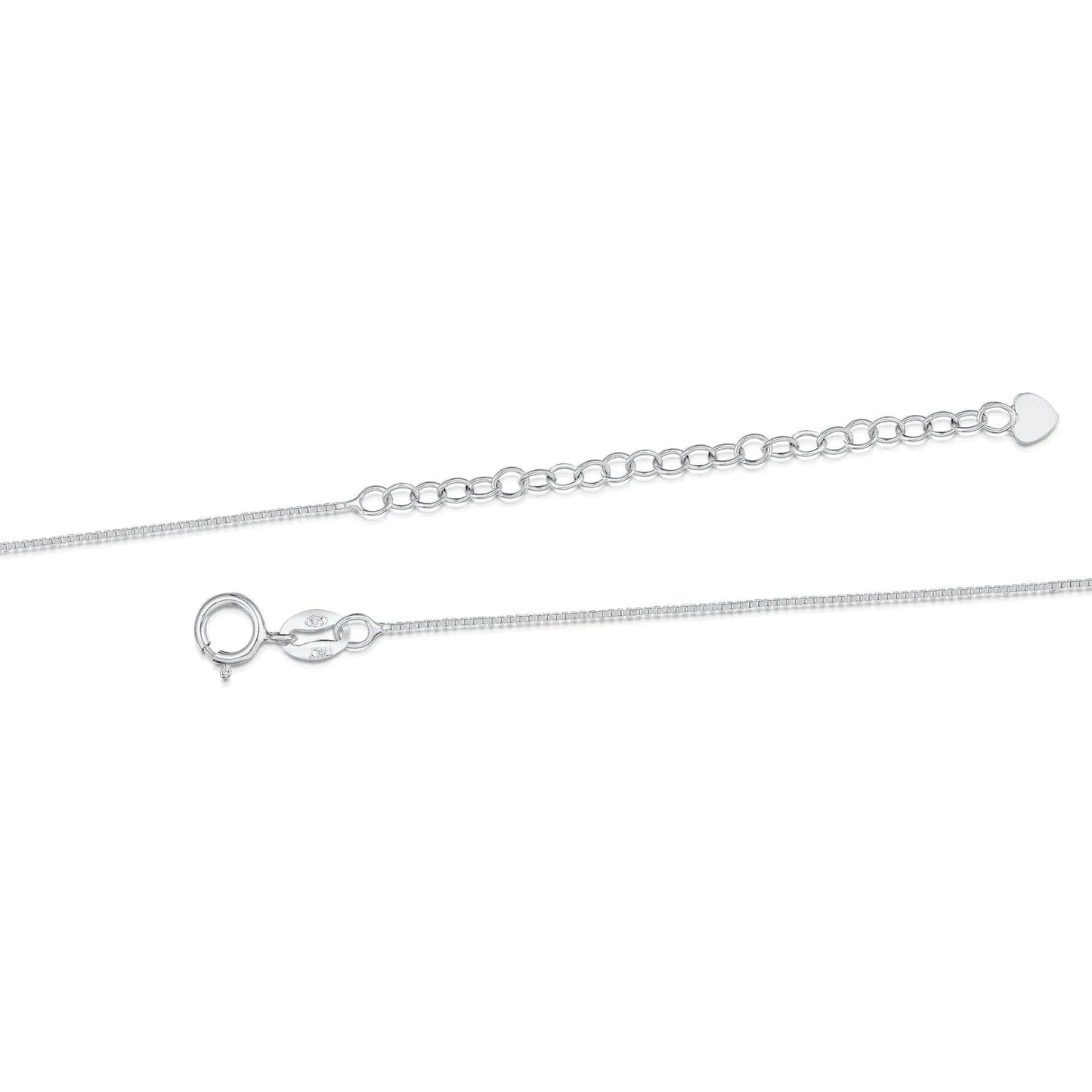 Forget-Me-Not Heart Large Pendant Necklace