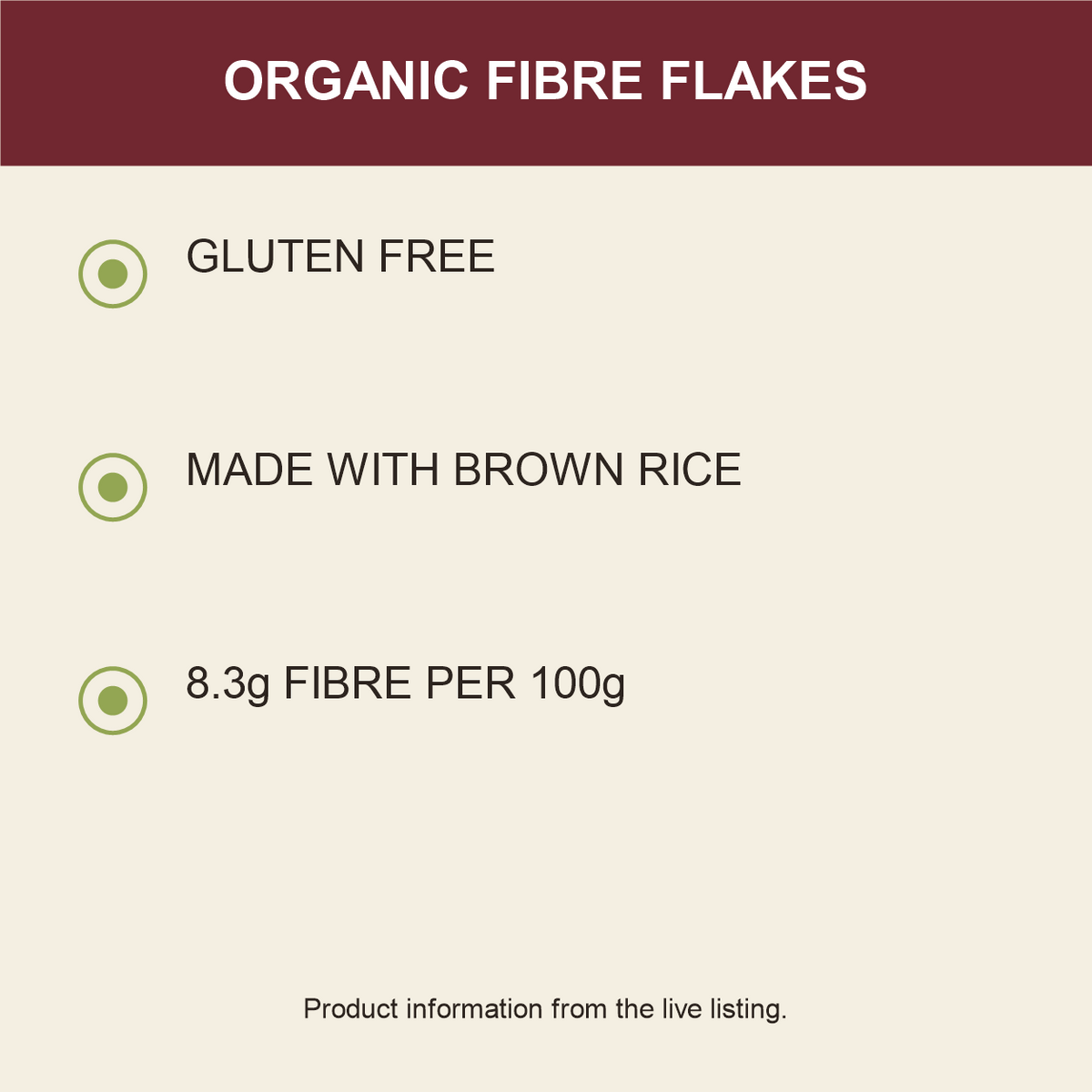 Freee Gluten Free Organic Fibre Flakes