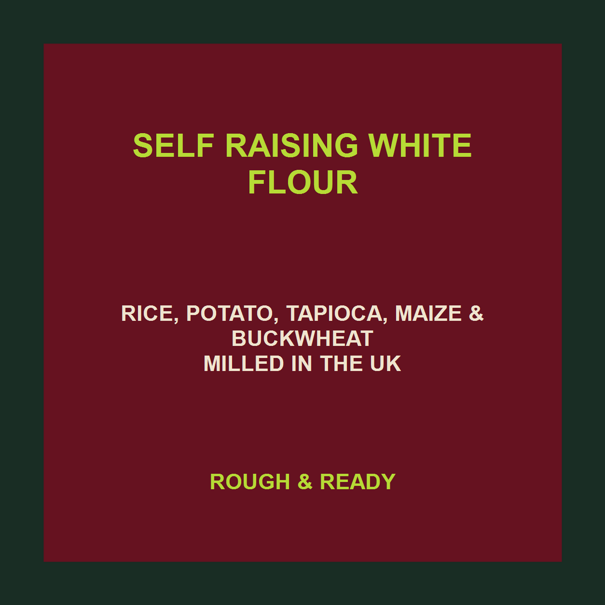 Freee Gluten Free Self Raising White Flour
