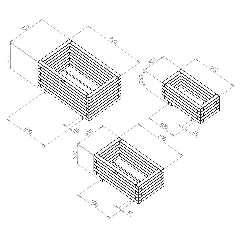 Gresford Planter Set