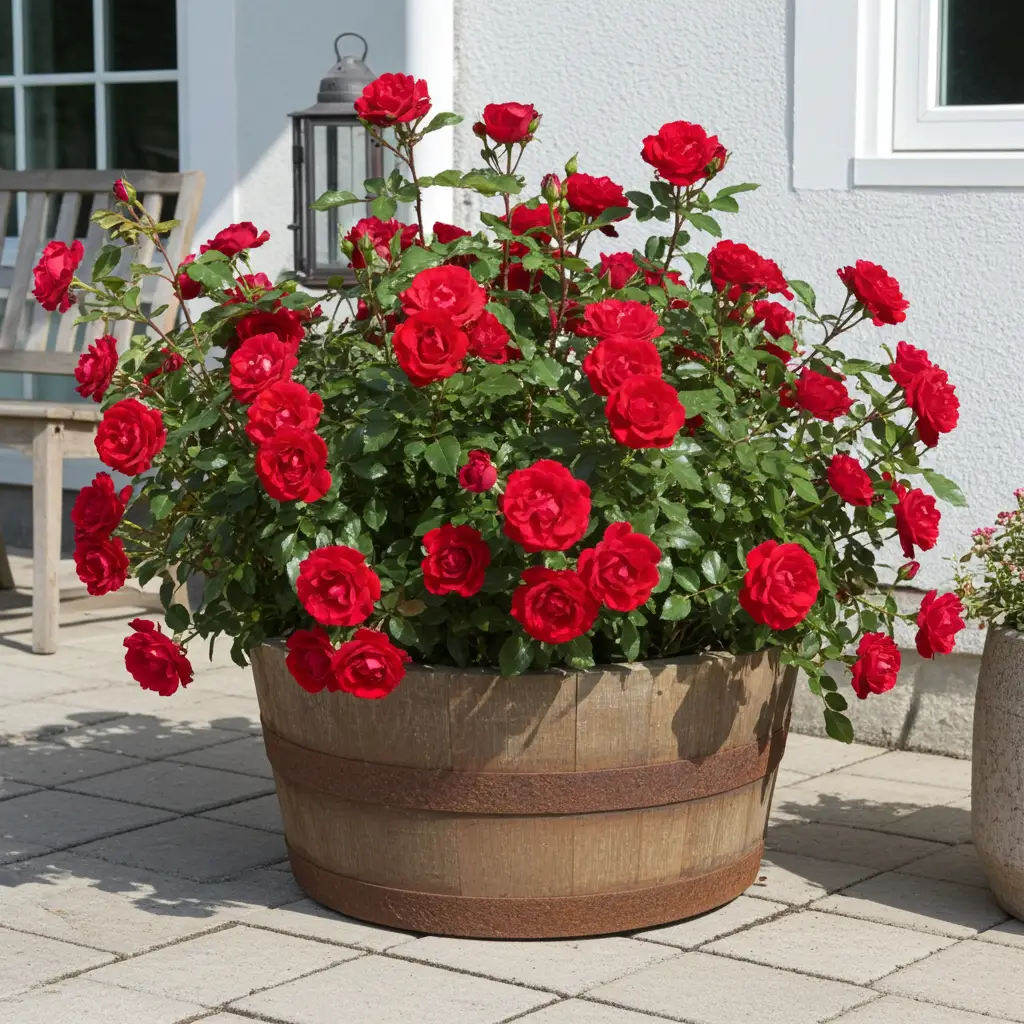 25cm Genuine Half Whisky Barrel Planter – Oak Whiskey Plant Container Flower Pot